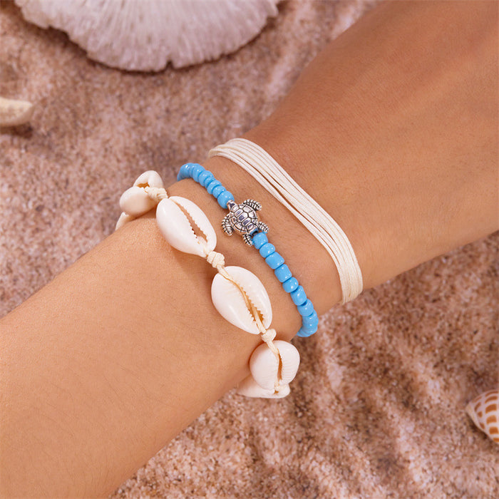Wholesale Bohemian Beach Bracelet Set Alloy Handmade Charm Bracelets