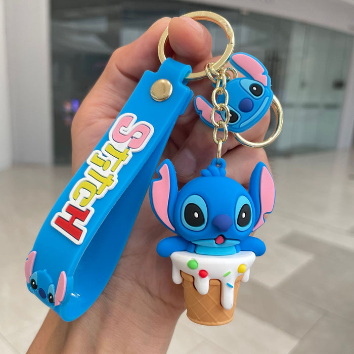 Wholesale Keychain cartoon three-dimensional doll backpack pendant car keychain ornament