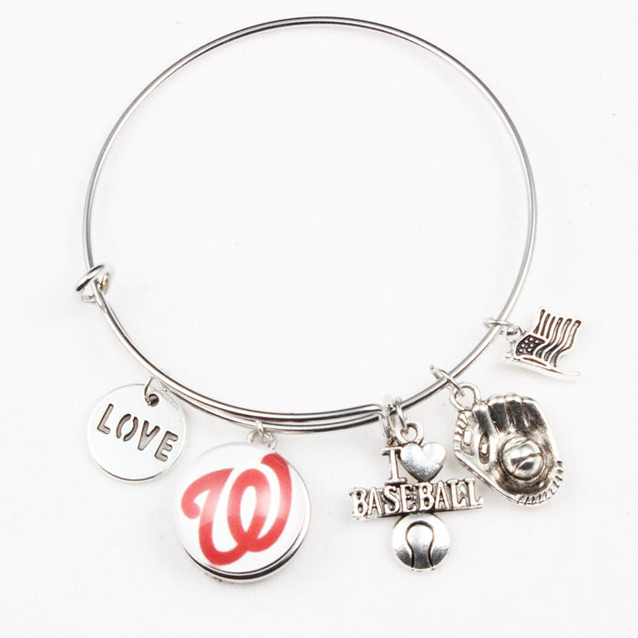 Wholesale Team bracelet alloy baseball glove small pendant bracelet