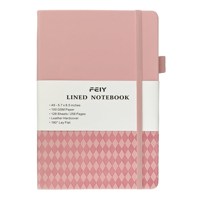 Wholesale Diamond Pattern Faux Leather A5 Notebook Creative Trendy 128 Sheets