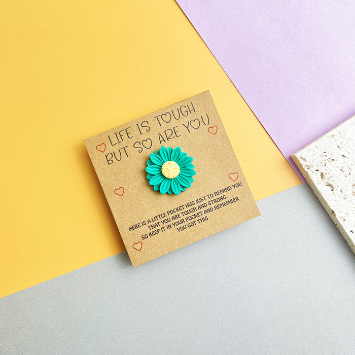 Wholesale English plant sunflower pocket Decorations hug card