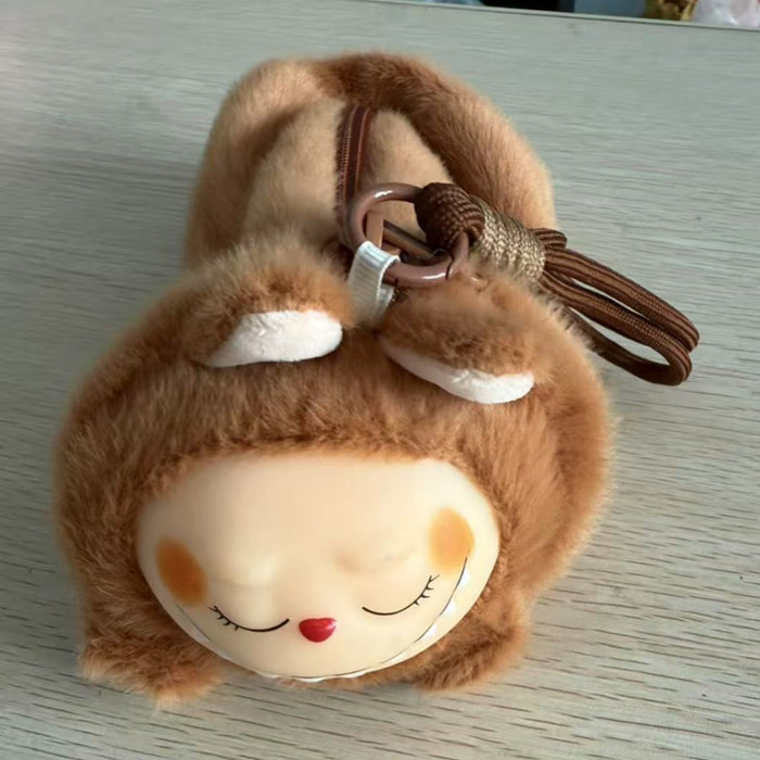 Wholesale Vinyl Pencil Case Creative Toys Plush Lanyard Pencil Case Student Doll Doll Gift