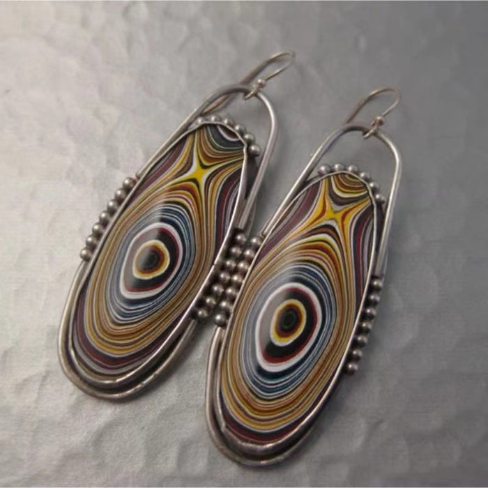 Wholesale Geometric Spiral Statement Earrings