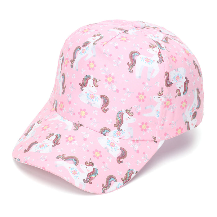 Wholesale Chic Unicorn Strawberry Cartoon Kids Baseball Cap Summer Sun Protection Hat