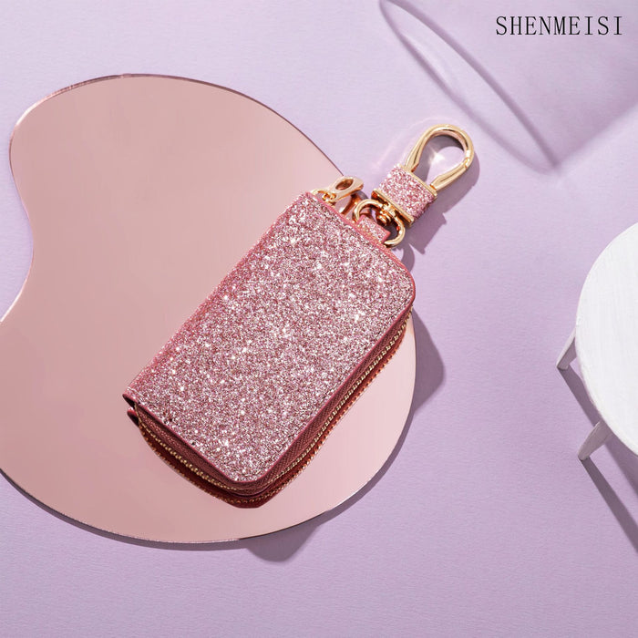 Wholesale Mini car key bag, General Motors key storage bag, creative leather hanging decoration keychain