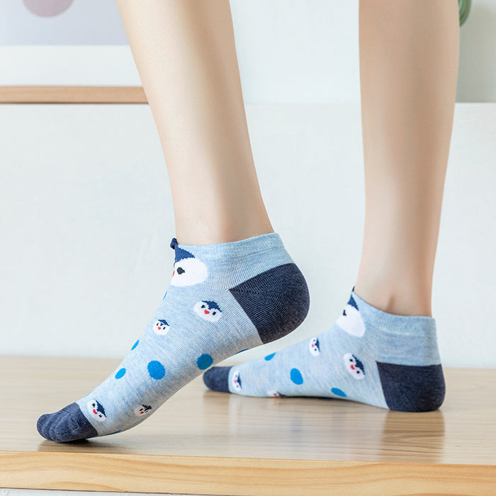 Wholesale New cartoon short socks, boat socks, shallow mouth invisible socks