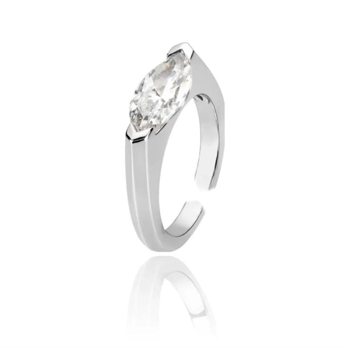 Wholesale Niche design brushed diamond ring, plain silver ring, stacked ring