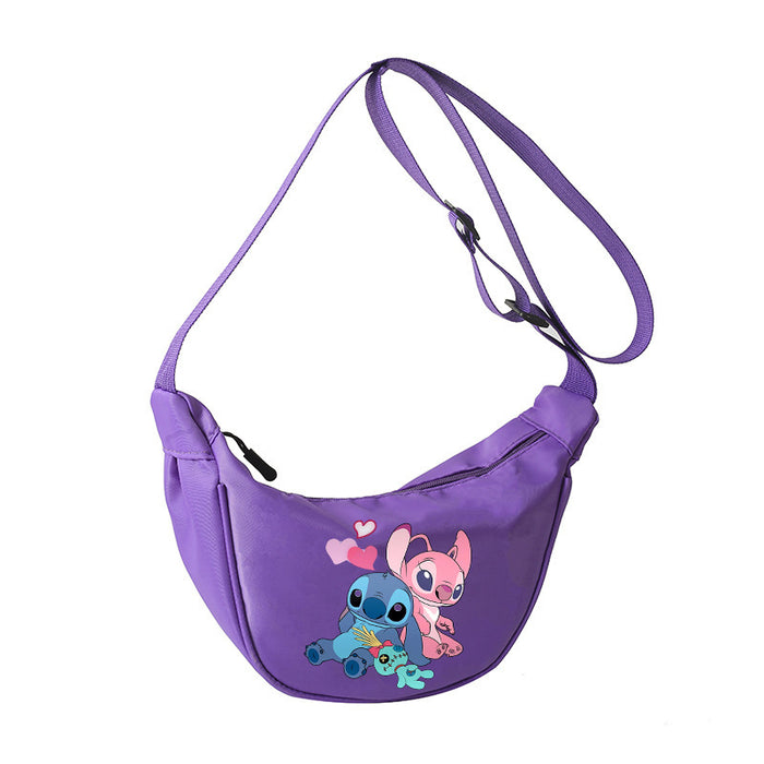 Wholesale Cartoon Print Nylon Crossbody Bag Women' s Bag Dumpling Bag Lightweight Simple Commuting