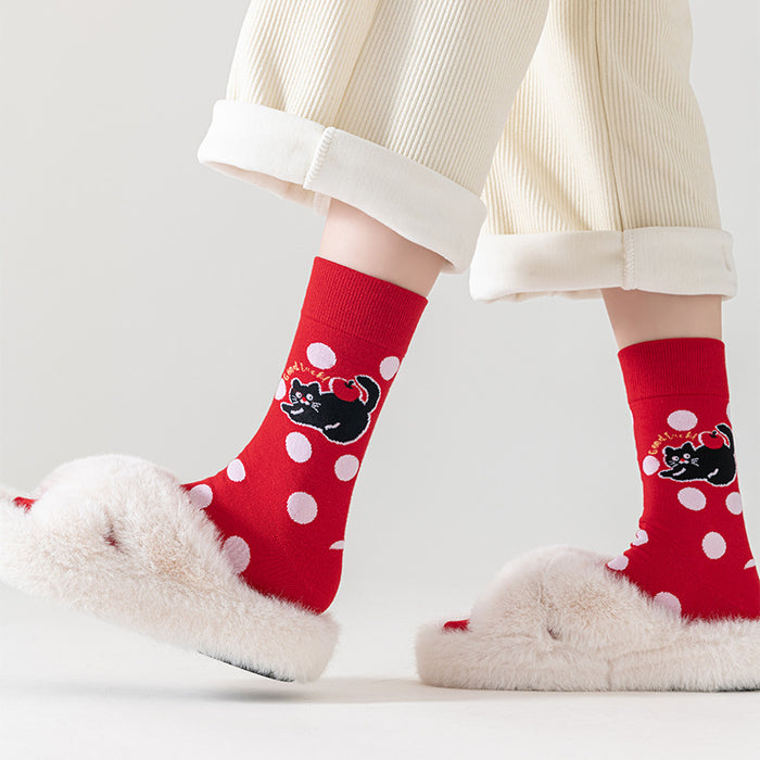 Wholesale Socks, cartoon women's socks, needle cotton socks, long socks