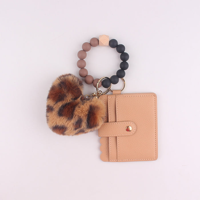 Wholesale  Cartoon Plush Love Card Bag Jewelry