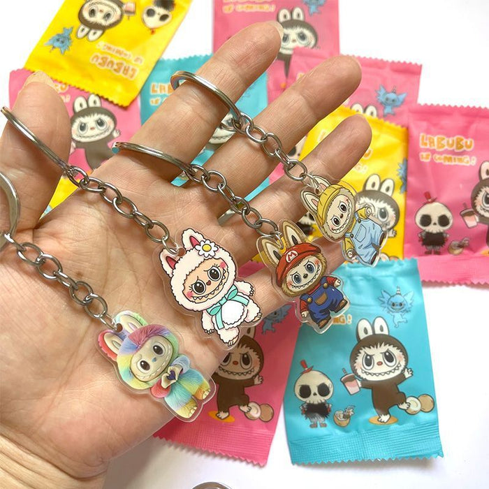Wholesale Keychain girly cute double-sided cartoon acrylic pendant school bag pendant gift