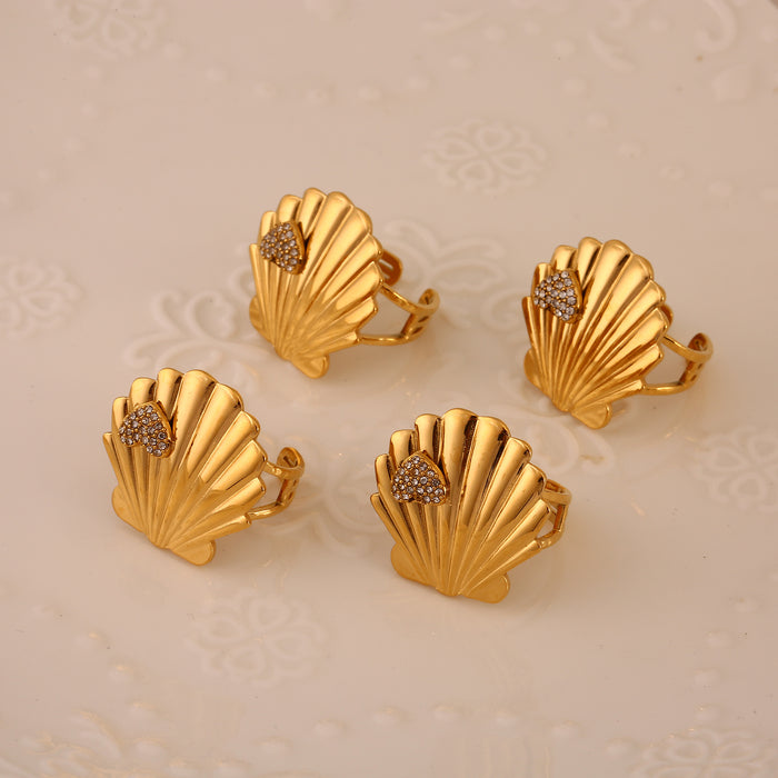 Wholesale Original Design: Stainless Steel Open End Ring with Diamond, Fashionable and High end Haibei Ring Wholesale