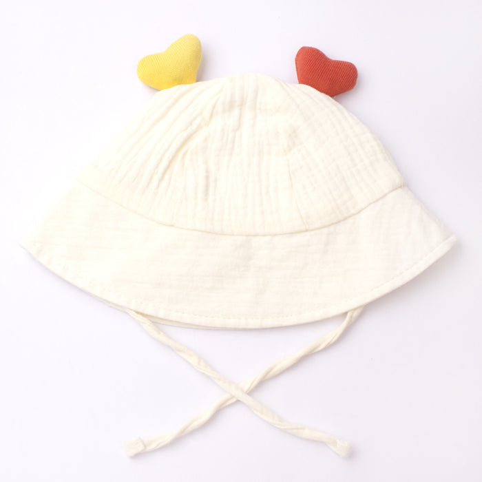 Wholesale Baby Solid Color Gauze Basin Hat JDC-FH-ZB004