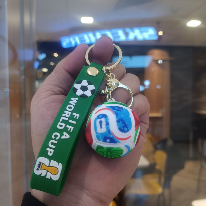 Wholesale Football-Themed Cartoon Car Keychain