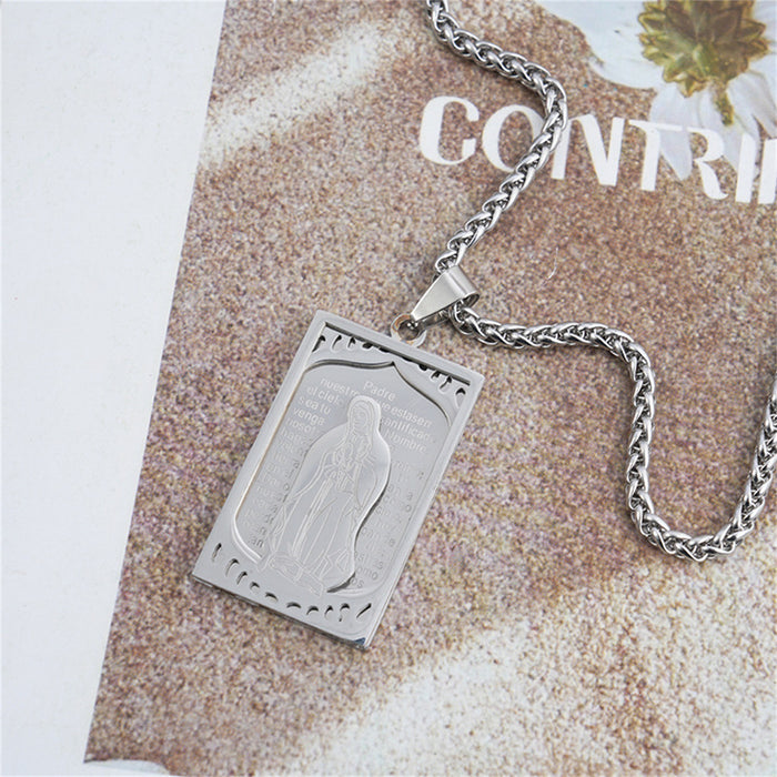 Wholesale Stainless steel square pendant
