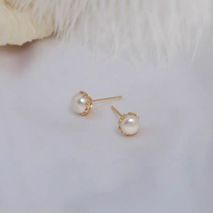 Wholesale Imitation Jade Earrings Female Niche Design Ear Nail Earrings