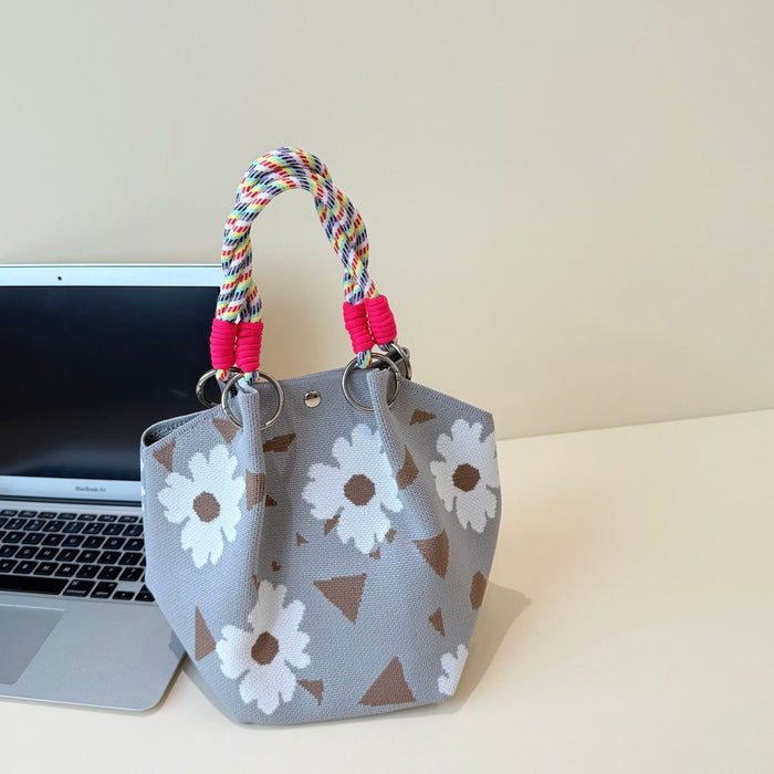 Wholesale Cartoon knitted bag large capacity vegetable basket