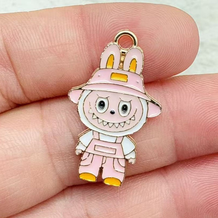 Wholesale 10pcs Little Rabbit Accessories: Earrings and Keychain Pendant