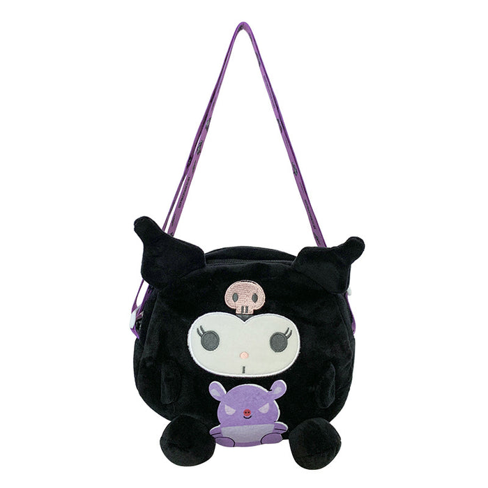 Wholesale Cute cartoon crossbody bag, new single shoulder plush bag, portable pocket wallet