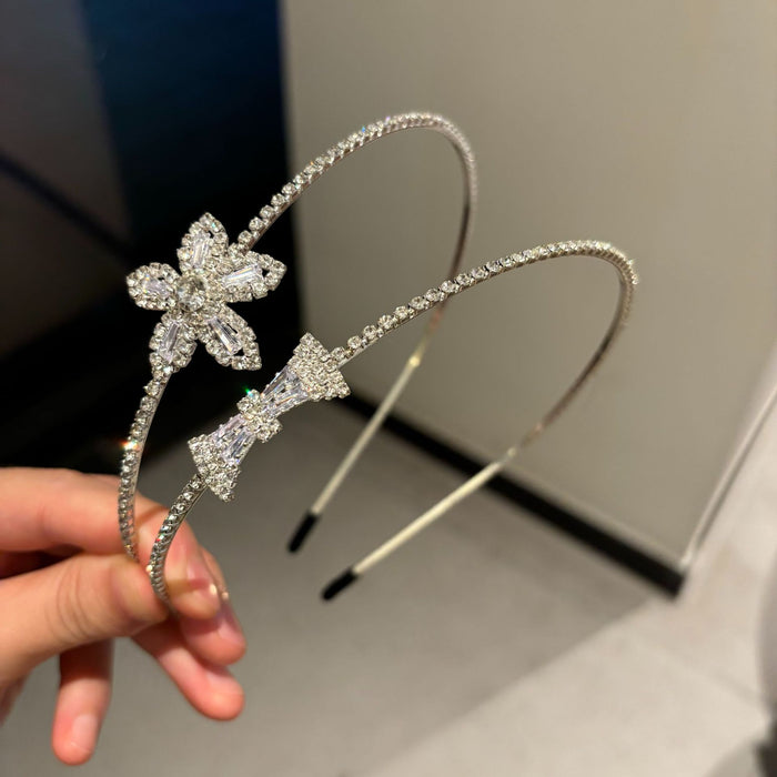 Wholesale  Hair Hoop All-match Rhinestone Fine Head Hoop  Zircon Elegant  Headwear for Women