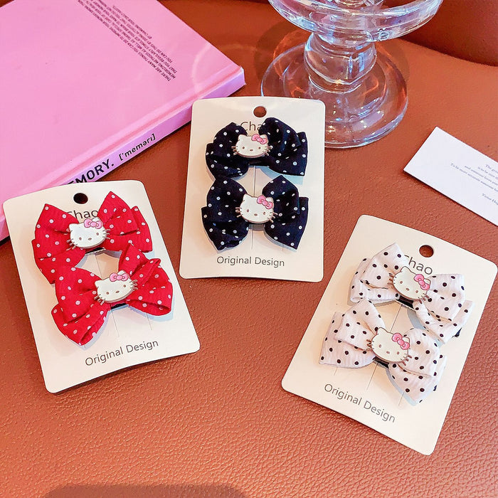 Wholesale Fabric Hairpin Bow Hair Clip Sweet Side Clip Bangs Hair Accessory