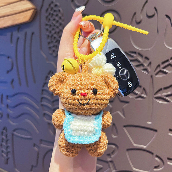 Wholesale Keychain Cute Cartoon Bear Doll Keychain Couple's Bag