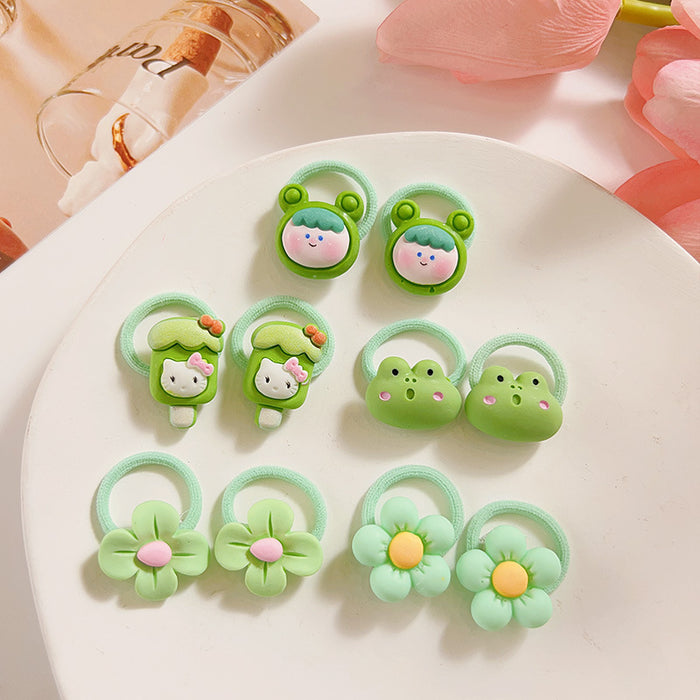 Wholesale Cute Cartoon Hair Ties for Kids Soft Elastic Everyday Styling Baby Hair Accessory