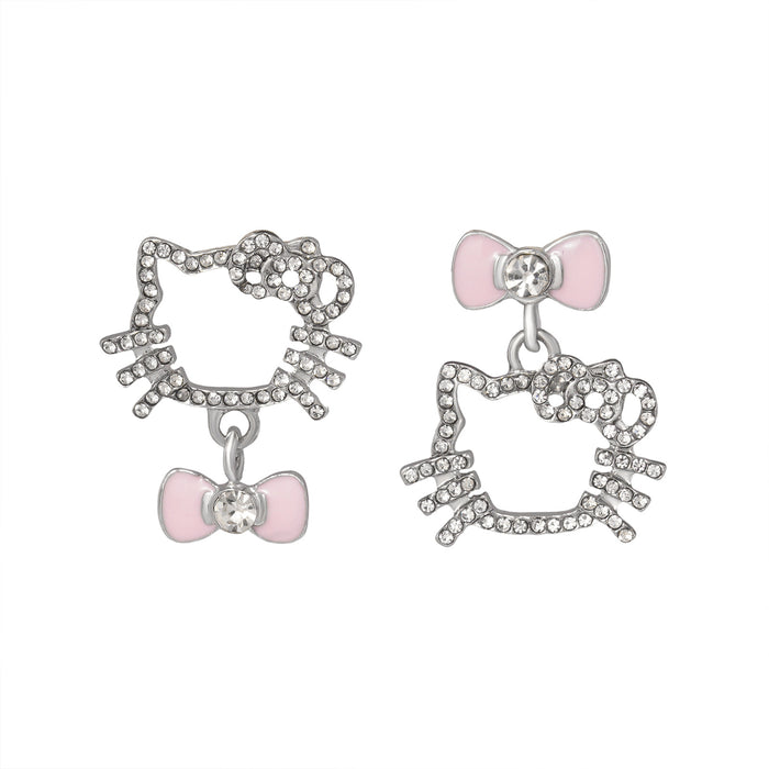 Wholesale Cute cat earrings with bow