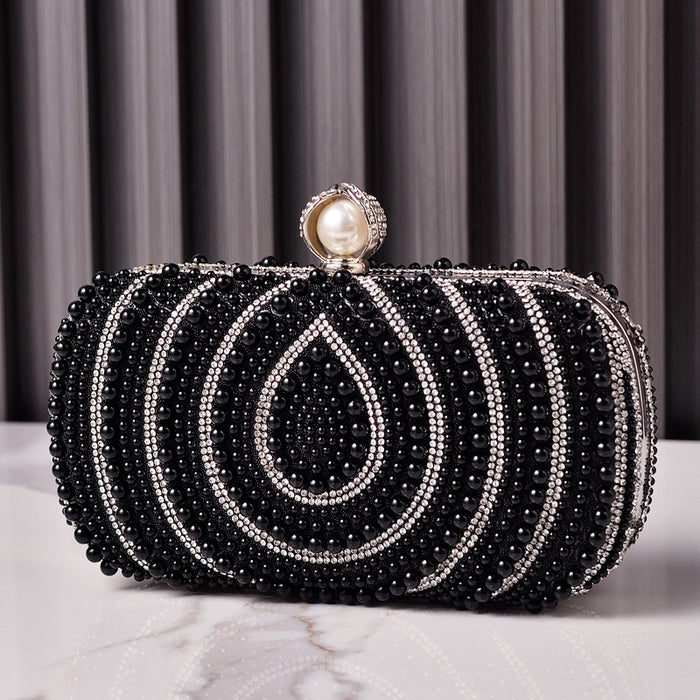 Wholesale Pearl Women's Wedding Bag Vintage White Cheongsam Clutch Bag JDC-HB-YX010