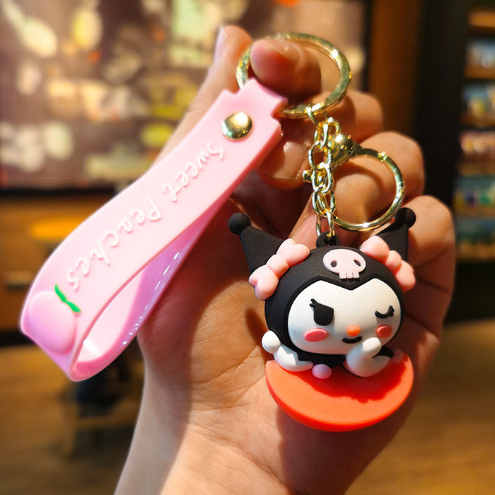 Wholesale Cartoon Doll Silicone Keychain JDC-KC-Tingm223