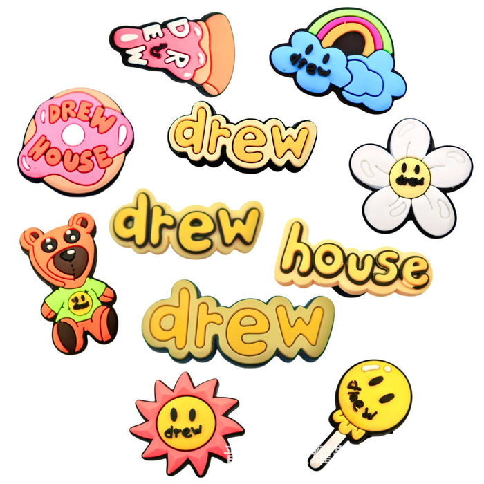 Wholesale Theme cartoon hole shoes, flower shoe buckles, DIY detachable shoe decoration accessories, PVC soft rubber in stock