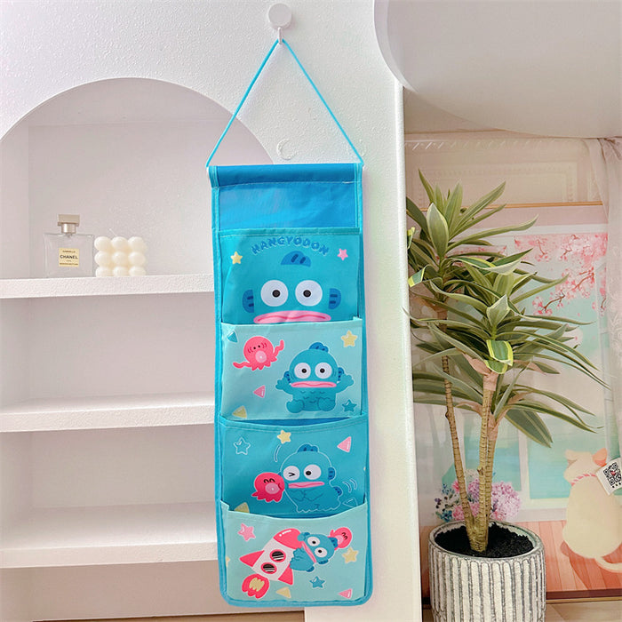 Wholesale Cartoon hanging bag storage wall hanging bag ugly fish dormitory sundries storage bag