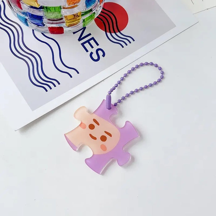 Wholesale Puzzle Keychain Bag Cute Funny Hanging Bear Girlfriend Hanging Ornament