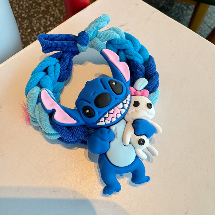 Wholesale Handmade cartoon hand rope small rubber band for boyfriend bracelet couple girlfriends hair rope women' s hair