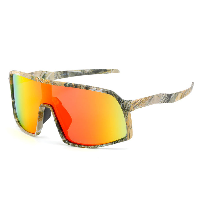 Wholesale Transparent color changing cycling glasses, fashionable polarized sunglasses, windproof outdoor sports sunglasses