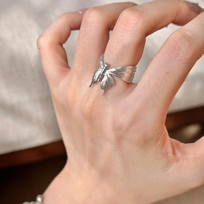 Wholesale Creative merit ring can be opened to relieve boredom, index finger ring, niche personalized design ring