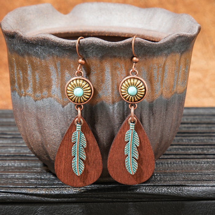Wholesale Bohemian Tassel Geometric Earrings - Retro Ethnic Style Fashion Accessory MOQ≥2