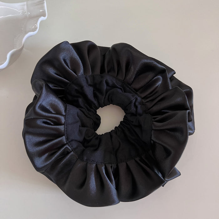 Wholesale Wrinkled large intestine loop, large double-layer satin hair loop, meatball hair rope hair accessory