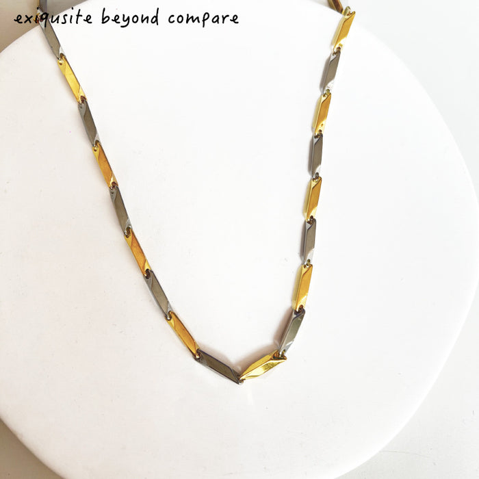 Wholesale Stainless Steel Necklace Diamond Stick Chain