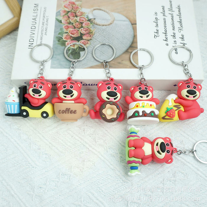 Wholesale Rubber Cartoon Doll Keychain JDC-KC-Yexiang016