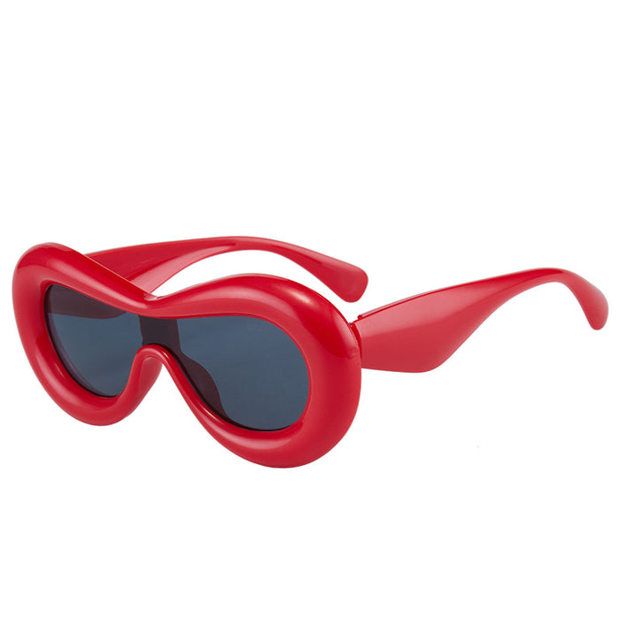 Wholesale Cute and funny one-piece sunglasses, fashionable sunglasses, sunglasses