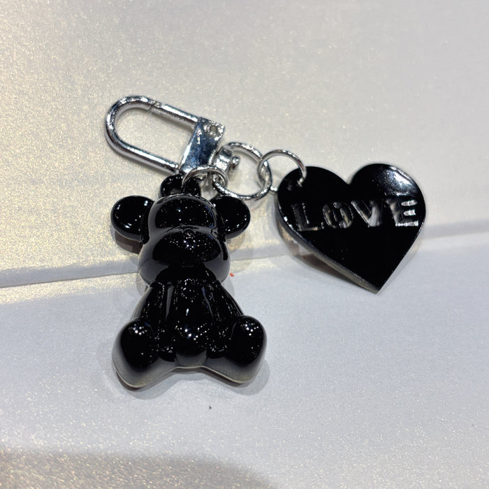 Wholesale Cartoon plated keychain DIY mobile pendant versatile hanging accessory small gift