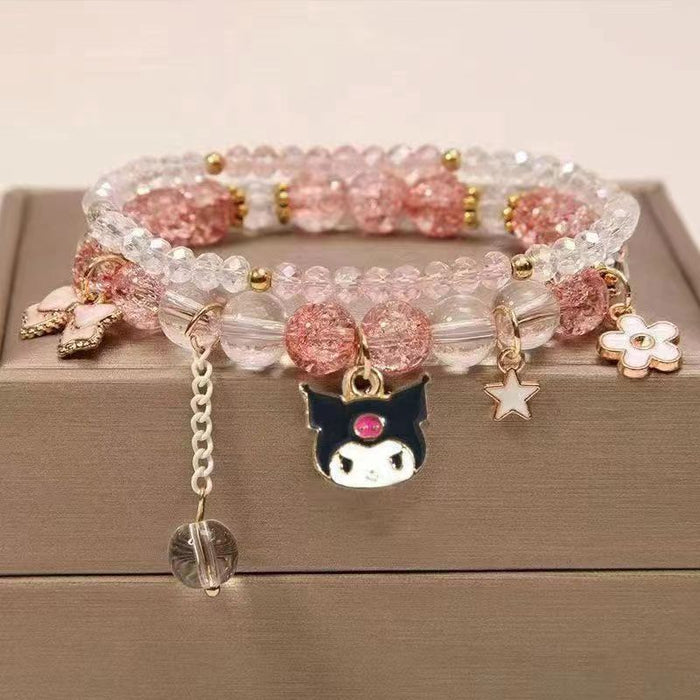 Wholesale Crystal bead cute bracelet, holiday gift giveaway