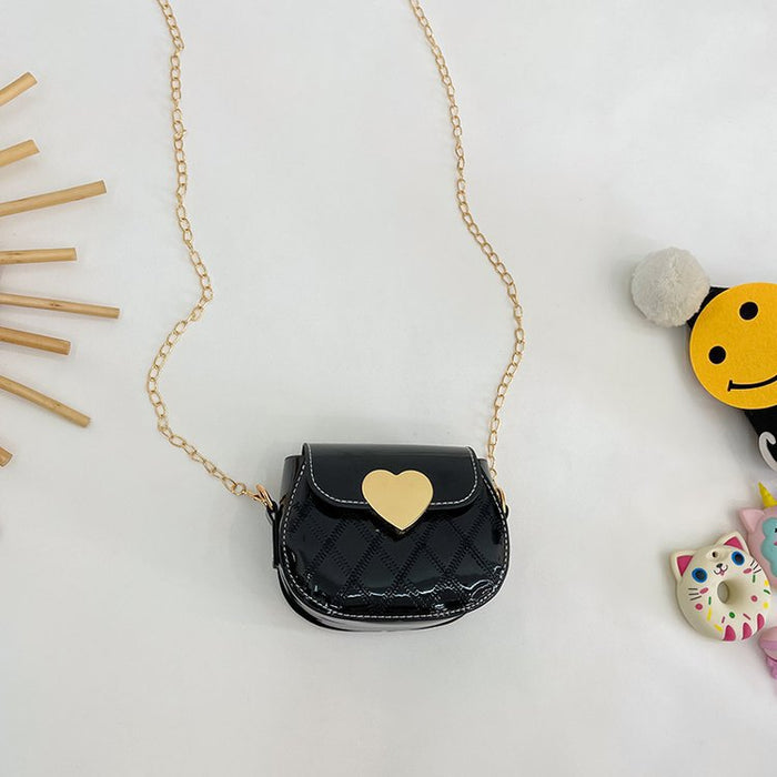 Wholesale  Mini  Style Girl's Six-color Peach Heart Shoulder Crossbody Bag Children's Bag