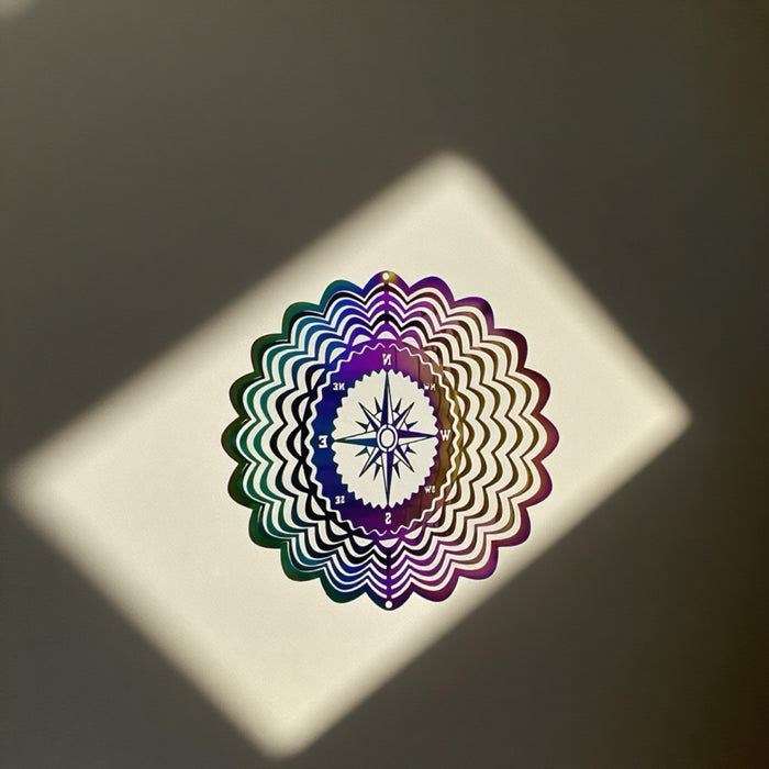 Wholesale 3D Rotating Stainless Steel Wind Chimes Pendant