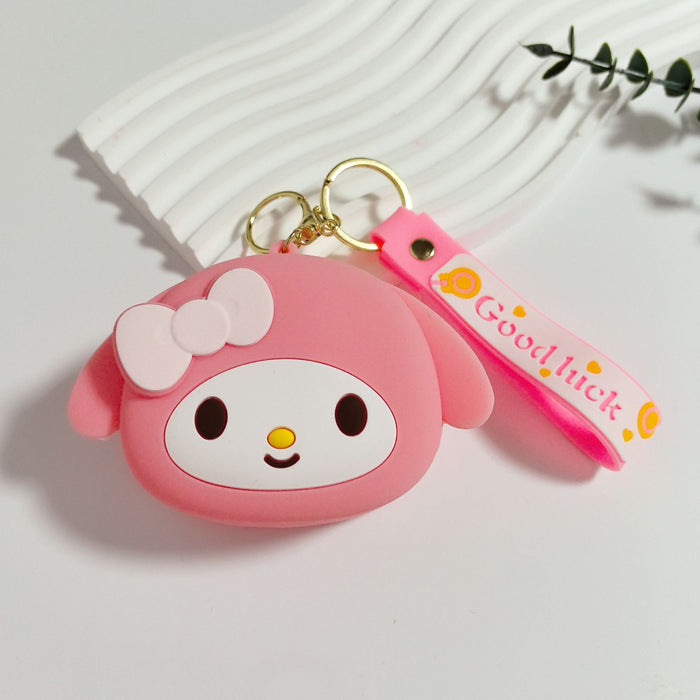 Wholesale Silicone Coin Purse Keychain Storage Bag Cute Headphone Bag Pendant Children's Blind Box Gift