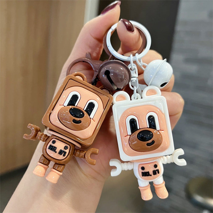 Wholesale 5 PCS Cute PVC cartoon puppy keychains