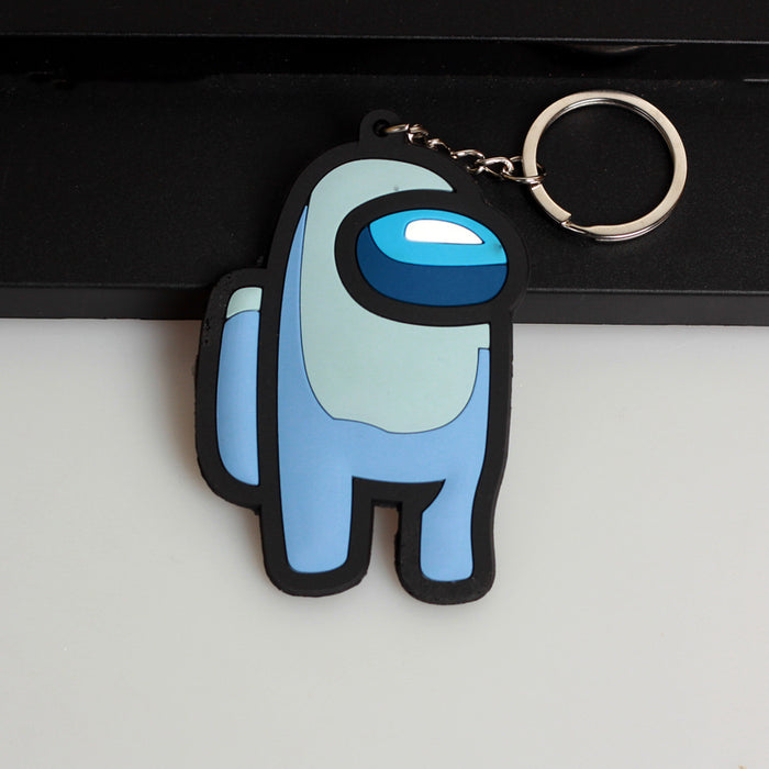 Wholesale 5PCS  Space PVC Silicone Double-Sided Keychain Cartoon Doll Pendant Pendant