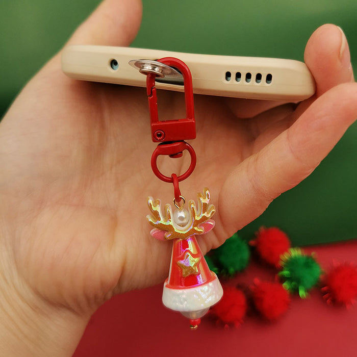Wholesale Christmas series keychain  Christmas hat Christmas tree gift keychain bag pendant