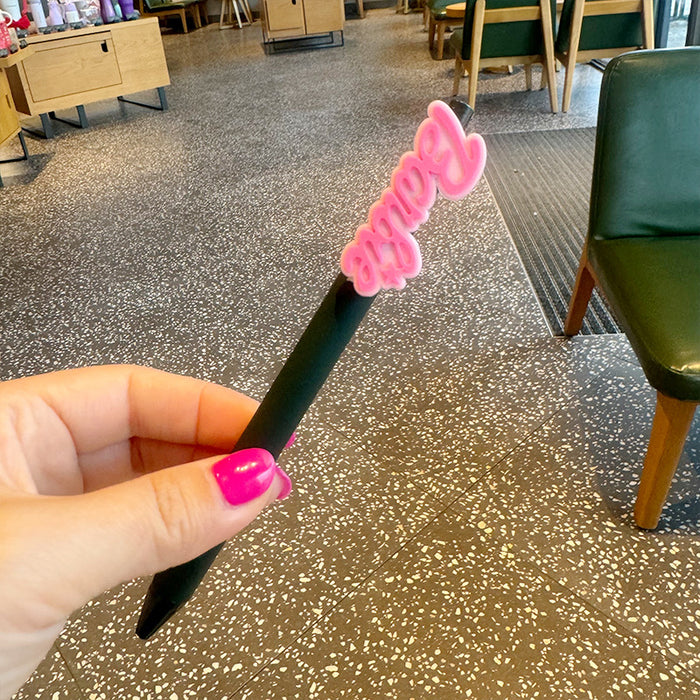 Wholesale skateboard shoes brick letters cartoon acrylic patch neutral pen pink